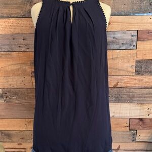 Maeve (Anthropologie) Navy Beaded Midi Dress